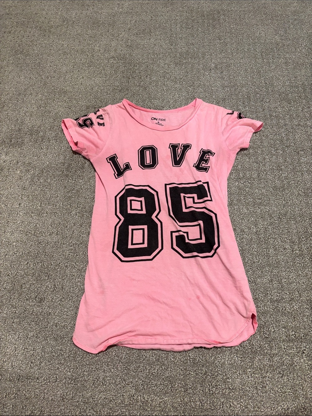 On Fire Pink LOVE 85 Graphic Tee